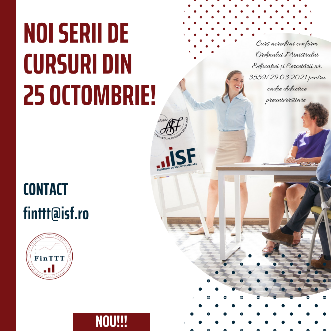 noi serii de cursuri din 25 oct